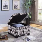 Pouf de rangement étoile géométrique - Ore International