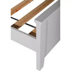 Cadre de lit plateforme en bois King Westport gris - Finch