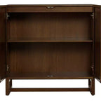 Nathan James Lot de 3 consoles Paxton avec portes, marron foncé