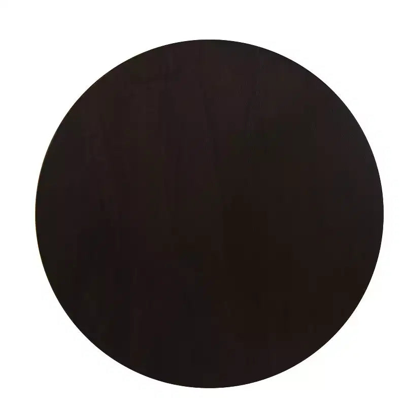 Table d'appoint HomePop Lindsay à piètement métallique, couleur Terre d'ombre naturelle