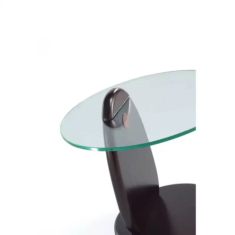 Manhattan Comfort Artesia Ensemble table basse et table d'appoint 2 pièces Noyer foncé
