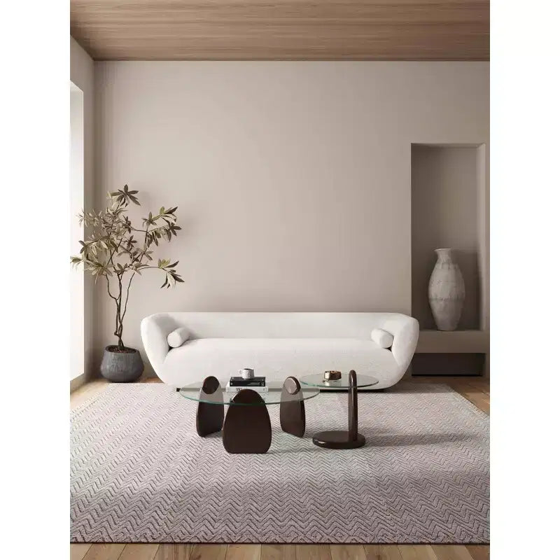 Manhattan Comfort Artesia Ensemble table basse et table d'appoint 2 pièces Noyer foncé