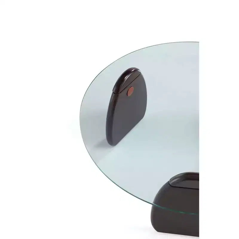 Manhattan Comfort Artesia Ensemble table basse et table d'appoint 2 pièces Noyer foncé