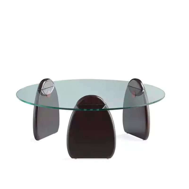 Manhattan Comfort Artesia Ensemble table basse et table d'appoint 2 pièces Noyer foncé