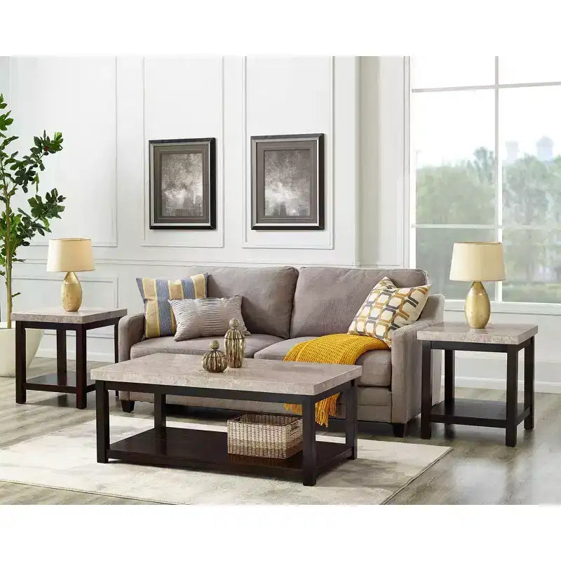 Ensemble de 3 tables d'appoint Caleb espresso - Picket House Furnishings