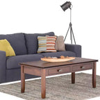 Table basse Stratford 46 po, brun roux - WyndenHall