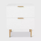Table de chevet 2 tiroirs Jolie blanc - Adore Decor