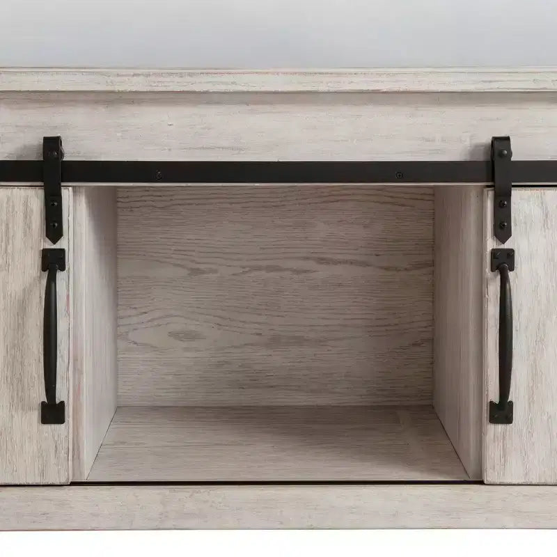 Lit plate-forme de rangement Queen Jack blanc - Picket House Furnishings : style campagnard avec rangements dans la tête et le pied de lit
