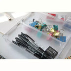 Basicwise Lot de 3 organiseurs de tiroirs en plastique transparent