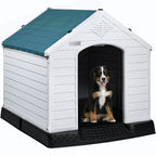 Niche pour chien en plastique BOSSIN, pour chiens de petite à grande taille, abri isolé intérieur/extérieur avec plancher surélevé