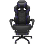 Chaise de jeu RESPAWN 110 Pro - Chaise de jeu avec repose-pieds, chaise de bureau ergonomique