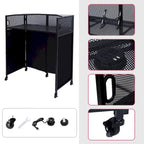Table de DJ portable avec toiles lumineuses intégrées, étui de transport robuste et dimensions compactes de 40x20 pouces