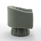 Fauteuil rond pivotant SEYNAR Modern Glam en velours