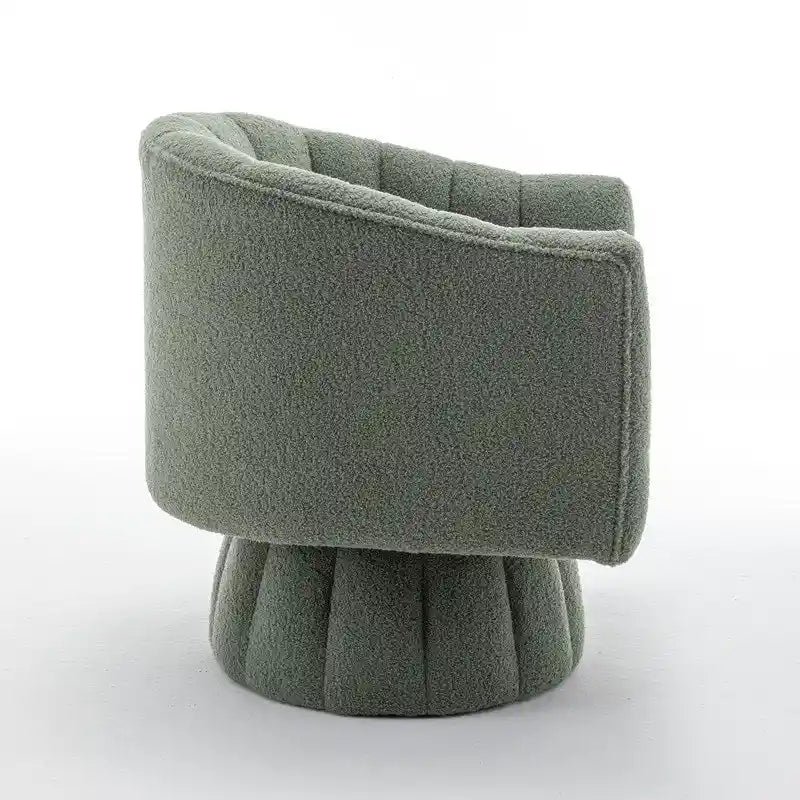 Fauteuil rond pivotant SEYNAR Modern Glam en velours