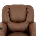 Fauteuil inclinable pour enfants en PVC avec fonction d'inclinaison par poussée, porte-gobelet et repose-pieds confortable