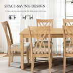 Ensemble table de salle à manger avec 6 chaises, ensemble table et chaises de salle à manger modernes, 1 table et 6 chaises, antidérapant, parfait pour 4 à 6 personnes
