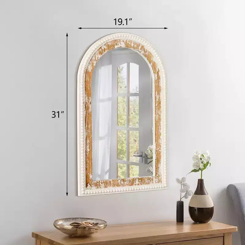 Miroir mural décoratif en arche Maxax en bois