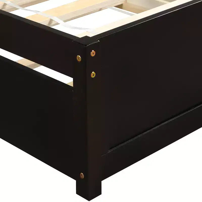 Lit plateforme double Whisen Elegant Design avec lit gigogne