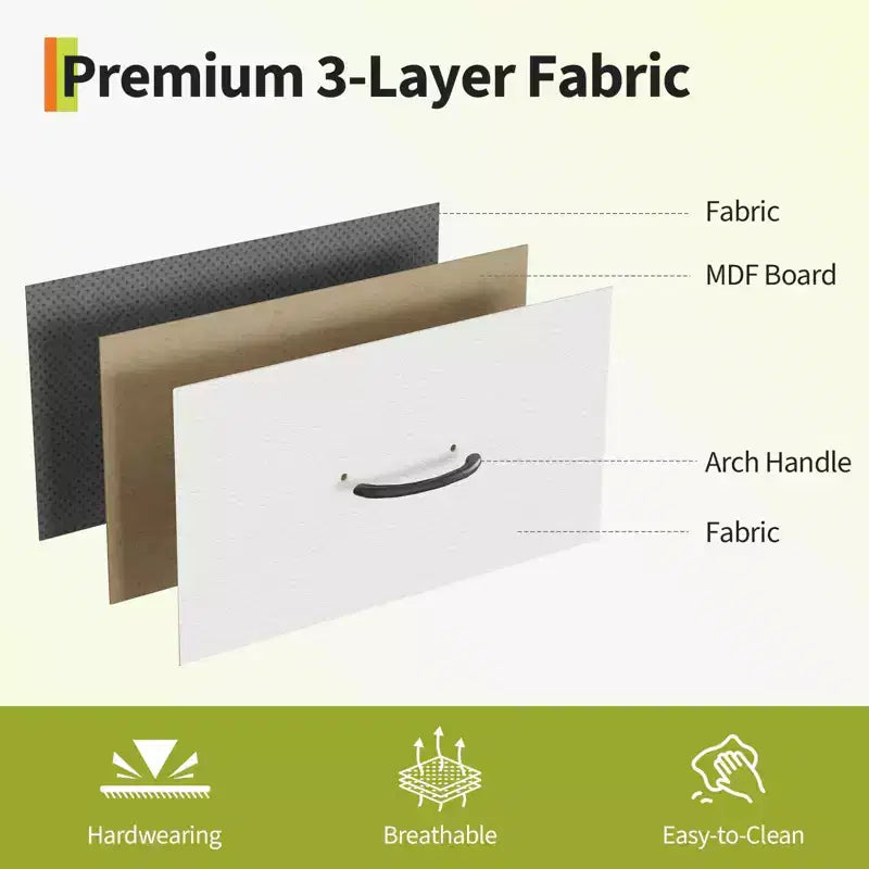 Commode TV de 160 cm en tissu pour chambre à coucher - Commode longue à 12 tiroirs pour salon - Commode noire avec étagères ouvertes