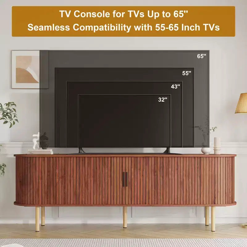 Meuble TV 70.1, console TV moderne avec compartiment de rangement et porte coulissante, meuble de divertissement pour jeux vidéo avec placard pour salon, chambre à coucher