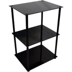 HomeStock Rectangle Glass Table Top End Table 1 -piece