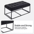 Banc de rangement ottoman TUYOHW avec pieds, 40,6 x 76,2 x 40,9 cm, pour salon, chambre et entrée