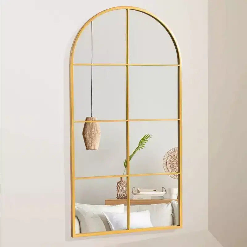 PexFix Miroir mural cintrée avec cadre en métal