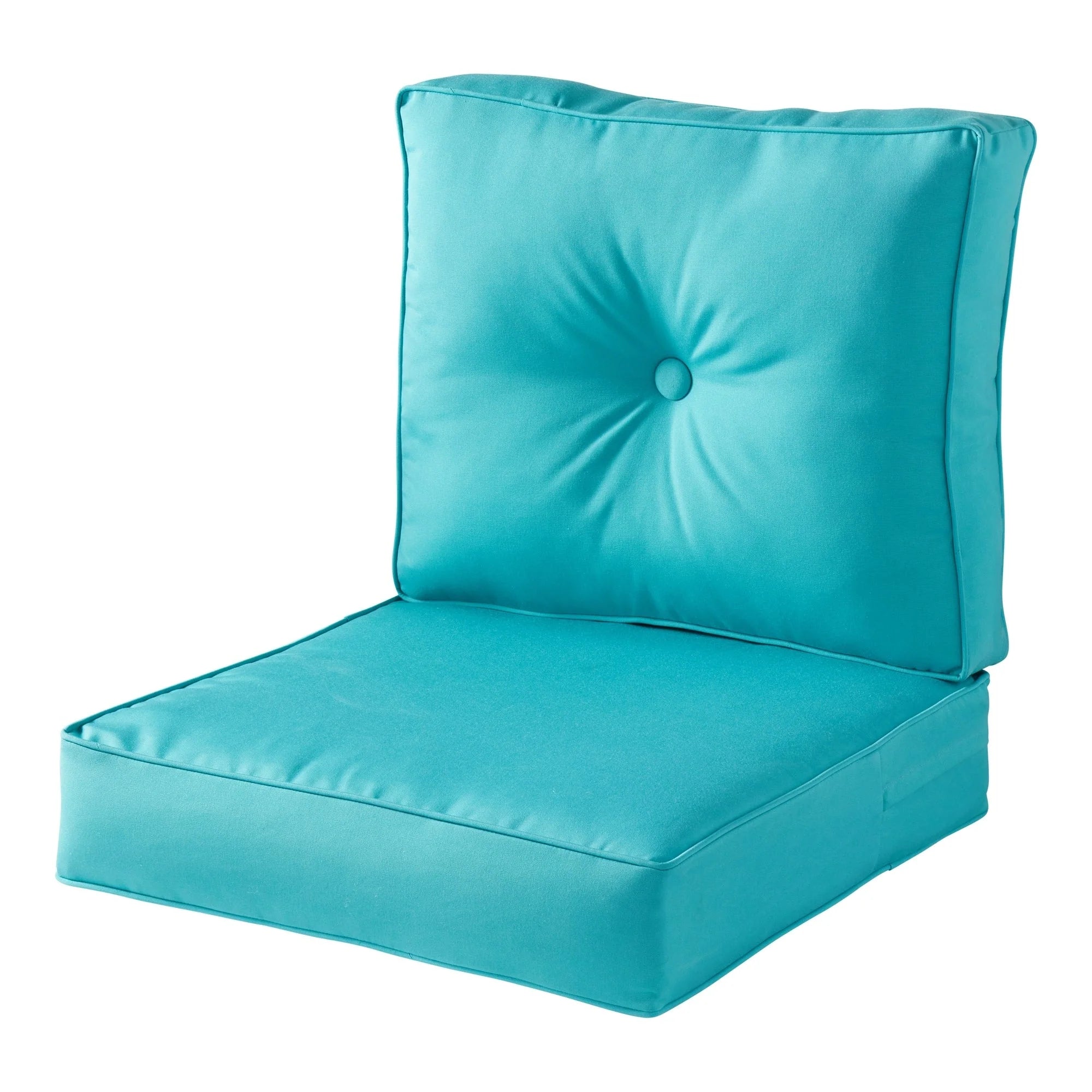 Ensemble de deux coussins d'extérieur haut de gamme Sunbrella pour assise profonde