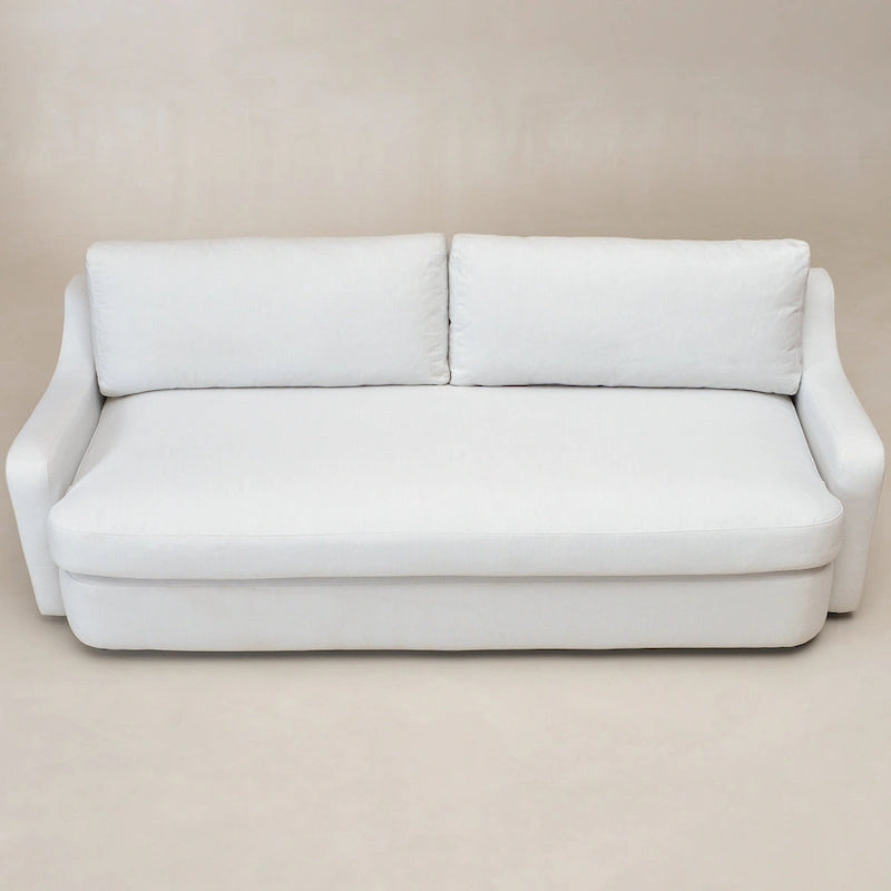 Canapé 3 places en lin KINWELL avec assise profonde et coussins réversibles, 90 po