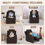 Fauteuil inclinable pour enfants Home Imports Emporium, fauteuil inclinable en peluche pour les tout-petes de 15 ans, fauteuil rembourré confortable pour chambre d'enfant ou chambre à coucher