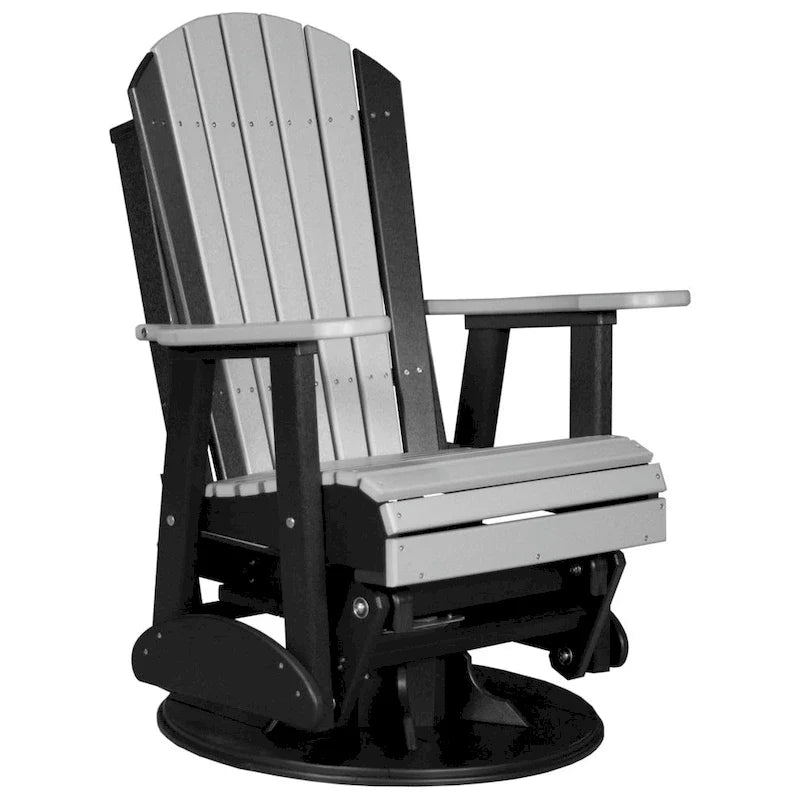 Fauteuil planeur pivotant Adirondack en polybois
