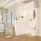Miroir sur pied 76x34, miroir intégral pour chambre ou vestiaire, peut être autonome, suspendu ou appuyé contre le mur