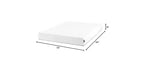 Matelas en mousse à mémoire de forme Zinus 8 pouces Double Thé vert, sans fibre de verre, fermeté moyenne, soulagement de la pression zoné, mousses et tissu certifiés sûrs