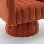 Fauteuil rond pivotant SEYNAR Modern Glam en velours