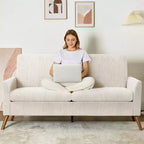 Dyonery 68 Loveseat Sofa, Canapé confortable pour salon, Canapé deux places moderne du milieu du siècle, Petits canapés pour chambre à coucher ou bureau, montage sans outils