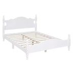 Cadre de lit plateforme en bois Queen Size Whisen, lit plateforme avec support à lattes en bois