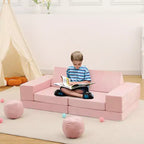 Canapé pour enfants 12 pièces, canapé de jeu modulaire pour enfants pour stimuler la créativité, canapé modulable, mobilier de chambre et de salle de jeux pour tout-petits, pour dormir et lire