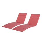 Ensemble de coussins d'extérieur Salem pour chaise longue - Coussins uniquement (lot de 2) par Christopher Knight Home - 79,25L x 27,50W x 1,50H