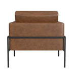 Fauteuil club moderne HomePop rembourré avec cadre en métal