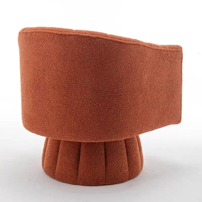 Fauteuil rond pivotant SEYNAR Modern Glam en velours