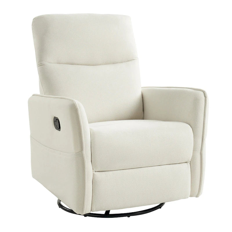 Fauteuil inclinable pivotant Curtis avec deux poches latérales par HULALA HOME
