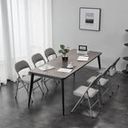 Chaises pliantes élégantes en fer et PVC pour conventions et expositions Blanches