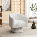 Fauteuil rond pivotant SEYNAR Modern Glam en velours