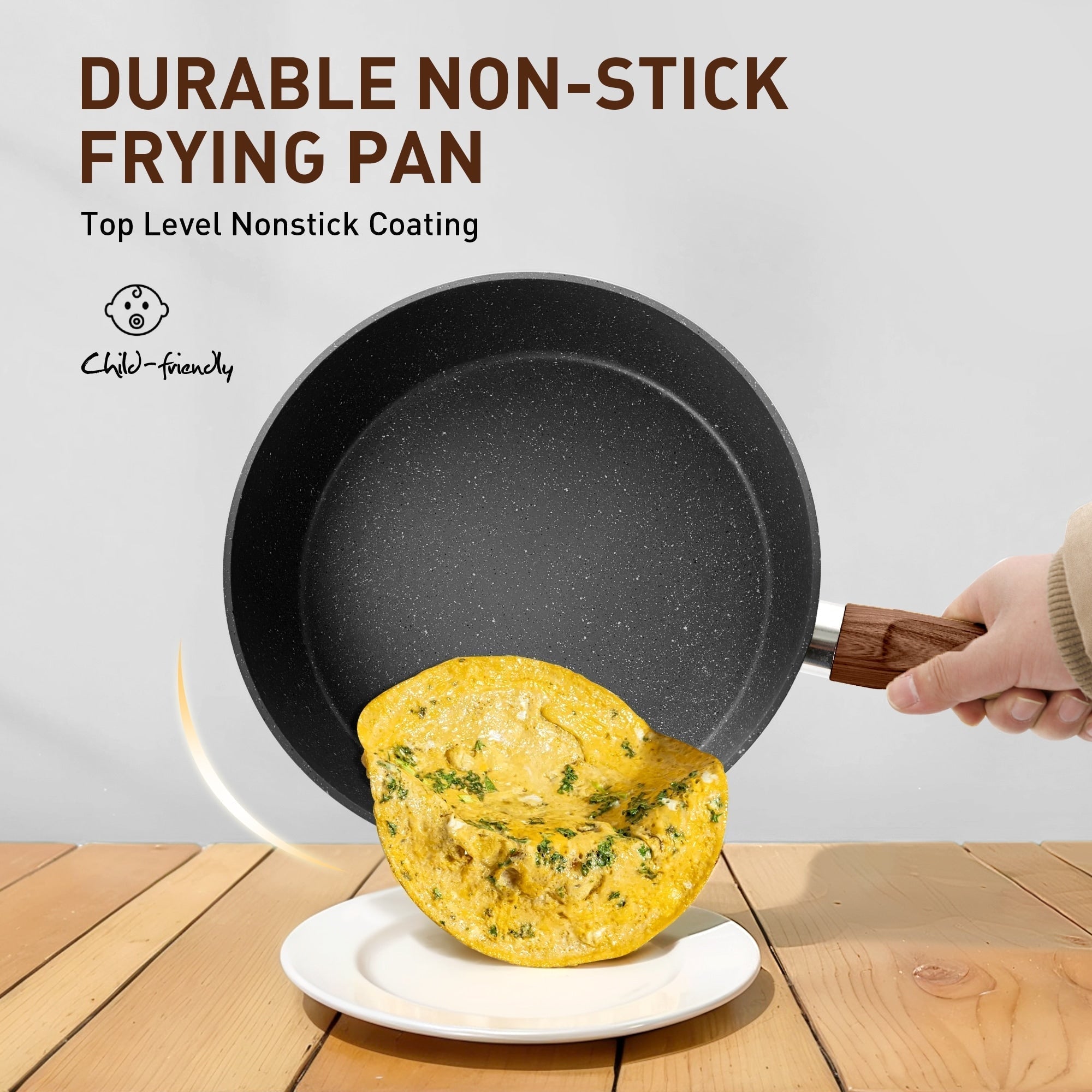 Ensemble de 30 pièces d'ustensiles de cuisine et de pâtisserie en granit, batterie de cuisine antiadhésive, casseroles et poêles