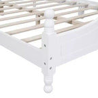 Cadre de lit plateforme en bois Queen Size Whisen, lit plateforme avec support à lattes en bois