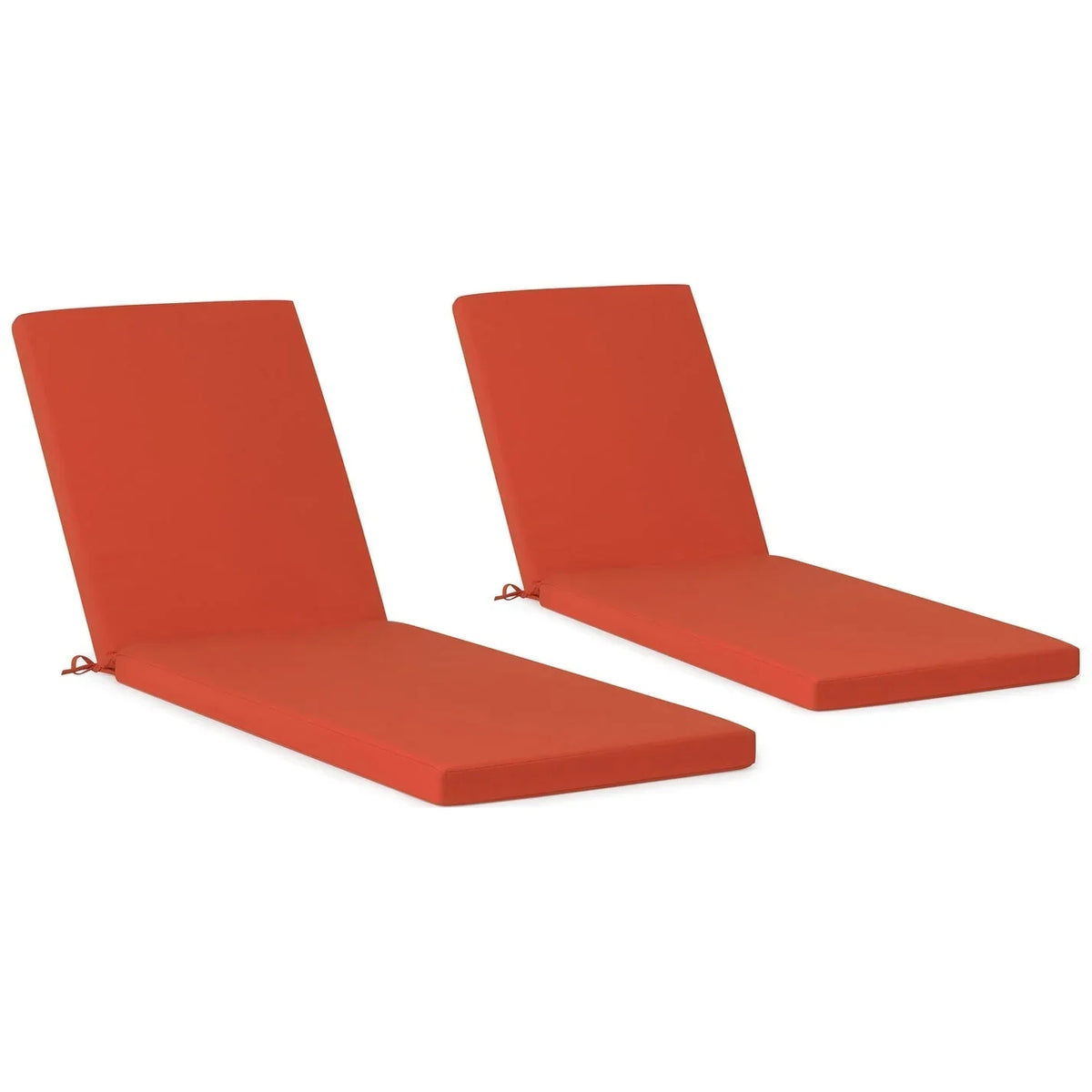 Coussins de chaise longue de patio d'extérieur tout temps Polytrends Fading Free - (Lot de 2)
