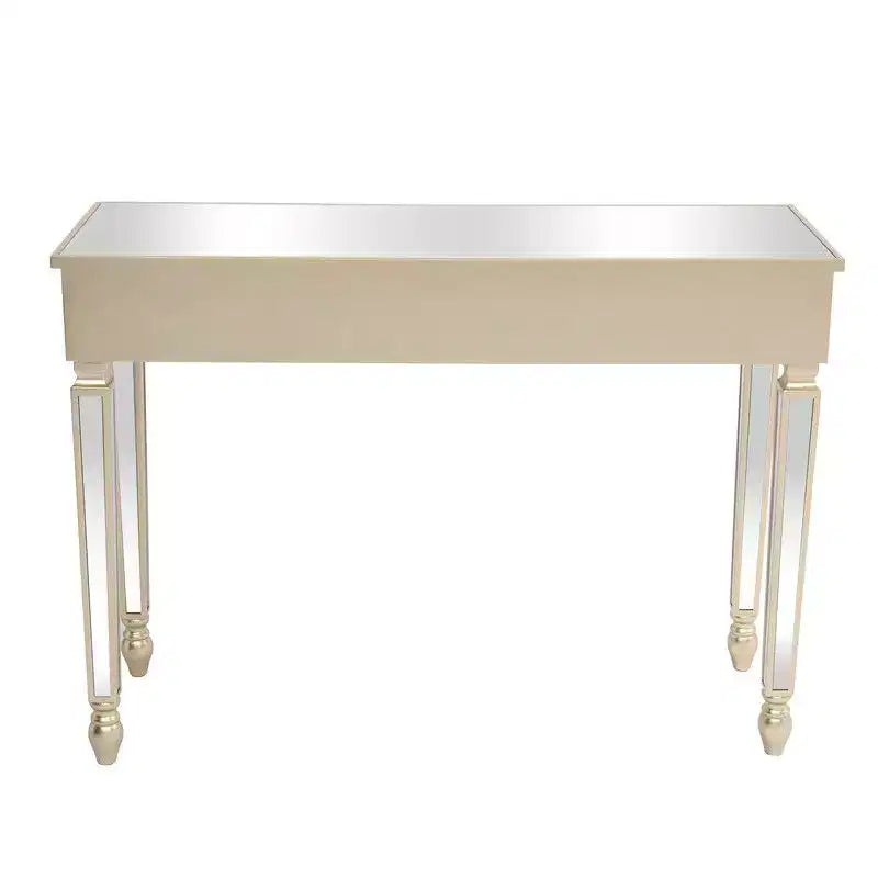 Coiffeuse avec miroir et trois tiroirs