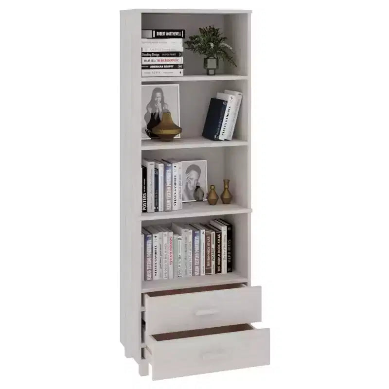 vidaXL Meuble de Rangement Bibliothèque Meuble d'Entrée HAMAR Bois de Pin Massif