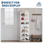 Tour de rangement pour chaussures rotative à 7 niveaux, organisateur de chaussures sur pied, présentoir à chaussures vertical rotatif à 360°, support de rangement rond pour chaussures