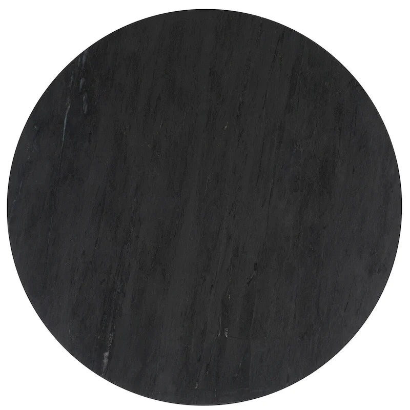 Table d'appoint ronde haute en marbre SAFAVIEH Couture Ghicu - 56 cm L x 53 cm P x 61 cm H - 21Wx21Dx24H